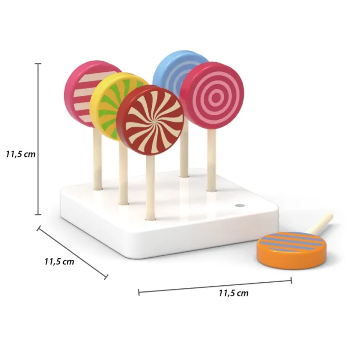 Wspaniały zestaw lizaków rozwijający wyobraźnię dziecka.