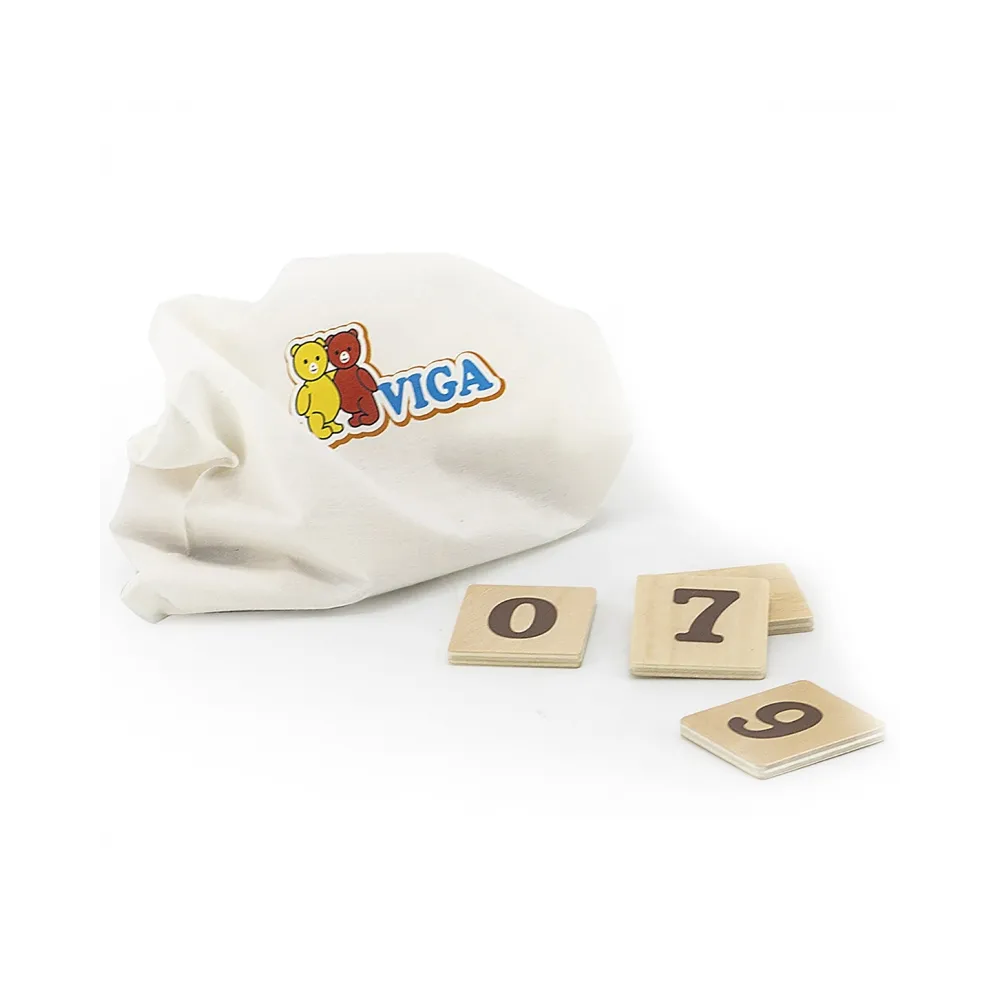 VIGA Drewniany Zegar Nauka Zegara Czasu Montessori