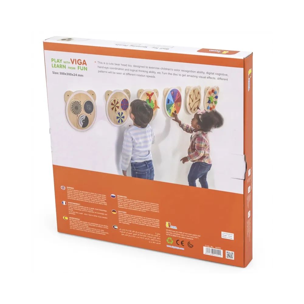 VIGA Drewniana Tablica Wirujące Punkty Certyfikat FSC