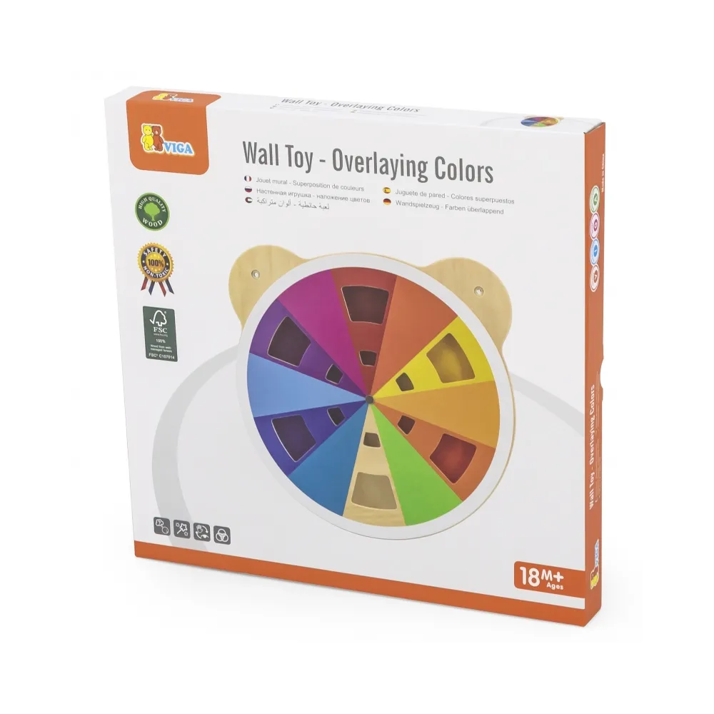 VIGA Drewniana Tablica Mieszanie Kolorów Certyfikat FSC