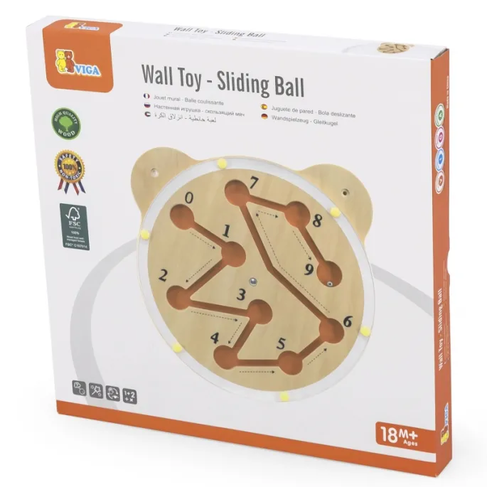 Edukacyjna tablica z kulkami do nauki liczb dla najmłodszych