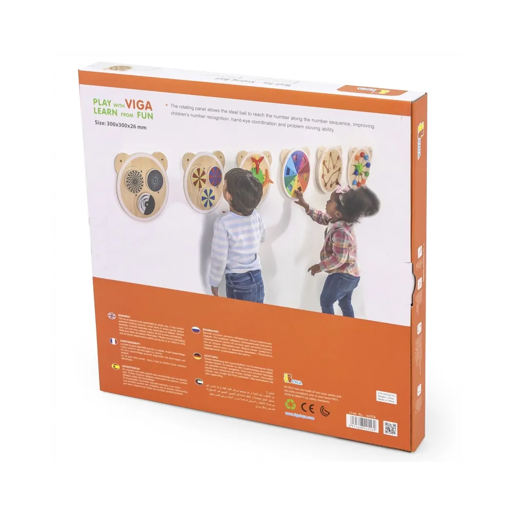 VIGA Drewniana Tablica Labirynt Certyfikat FSC Montessori