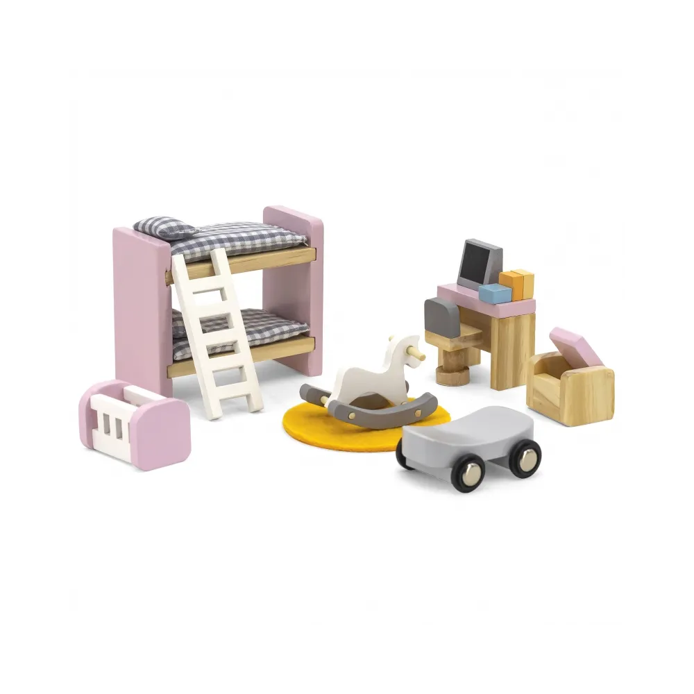 Drewniane mebelki dziecięce VIGA PolarB w kolorowych barwach