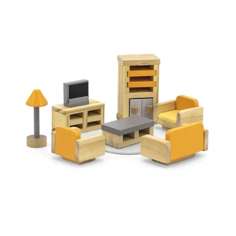 VIGA PolarB Zestaw Mebelków do Domku dla Lalek Salon