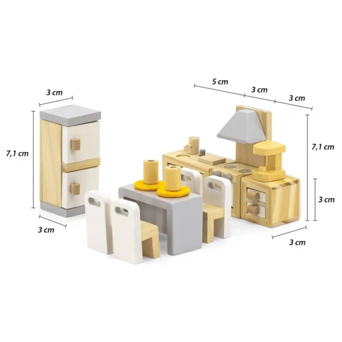 Lalkowe akcesoria do gotowania z zestawu VIGA