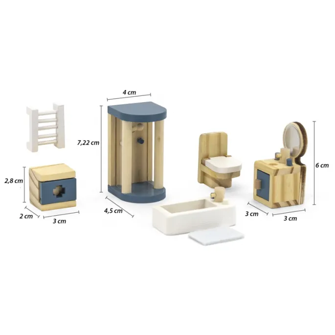 Drewniane mebelki do łazienki dla dzieci