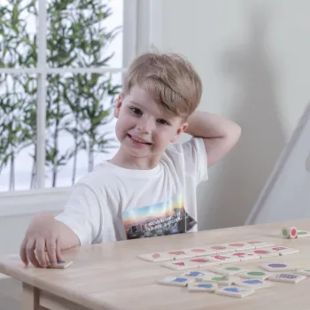 VIGA Gra Edukacyjna Drewniana Układanka Sortuj Dopasuj Kolory i Kształty 38 el. Montessori