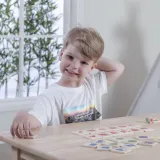 VIGA Gra Edukacyjna Drewniana Układanka Sortuj Dopasuj Kolory i Kształty 38 el. Montessori