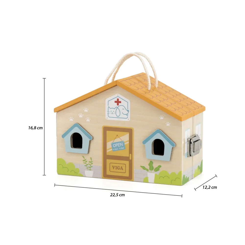 Kompletny zestaw weterynarza do kreatywnej zabawy dla dzieci 3+