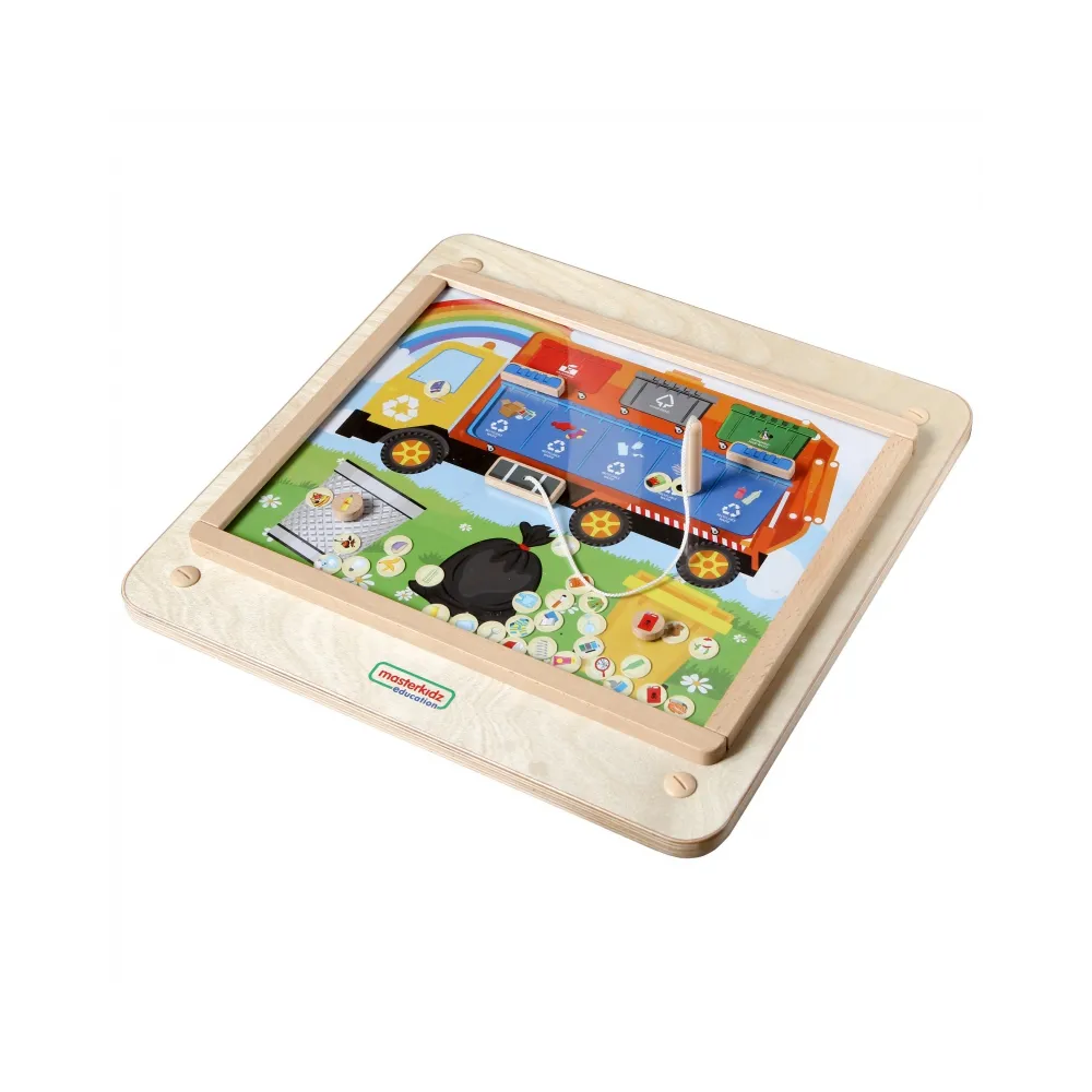 MASTERKIDZ Tablica Edukacyjna Segregacja Odpadów Montessori