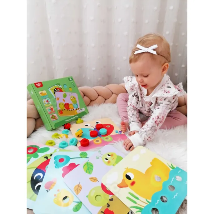 Zabawka edukacyjna klocki do nauki kształtów i kolorów