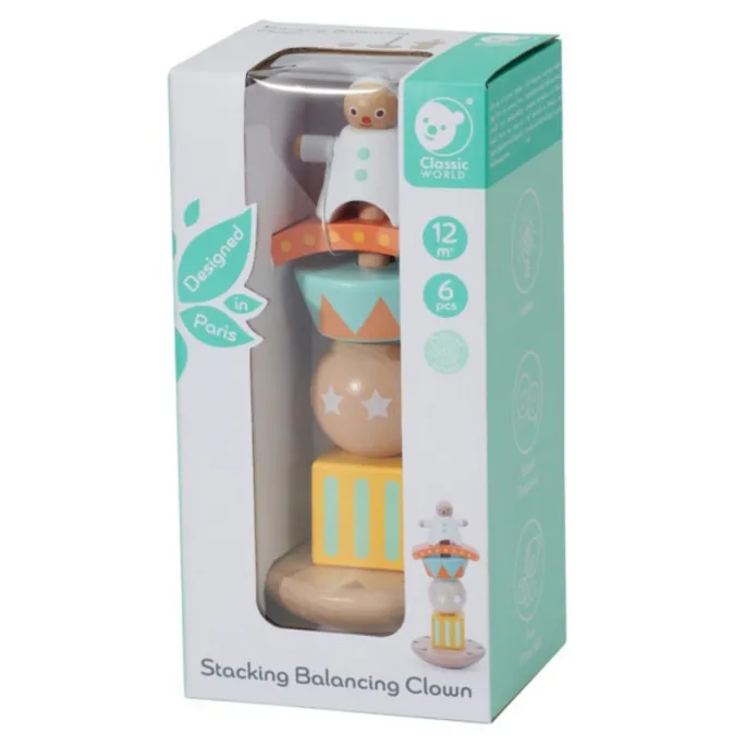 Drewniany stojak z palikiem dla kreatywnych maluchów