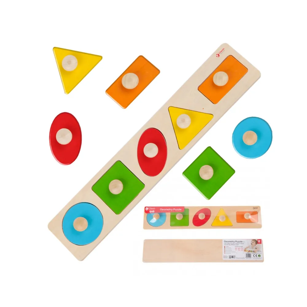 CLASSIC WORLD Układanka MONTESSORI dla Dzieci Nauka Kształtów Figur Kolorów 7 el.