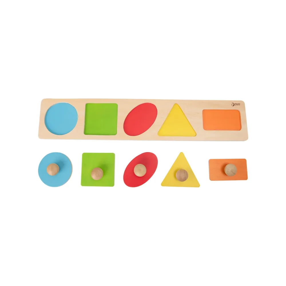 CLASSIC WORLD Układanka MONTESSORI dla Dzieci Nauka Kształtów Figur Kolorów 7 el.