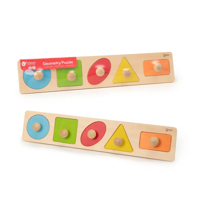 Kolorowe figury geometryczne do montażu