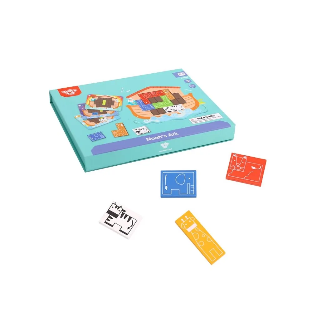 TOOKY TOY Układanka Magnetyczna Montessori Logiczna Puzzle Arka Noego 26 el.