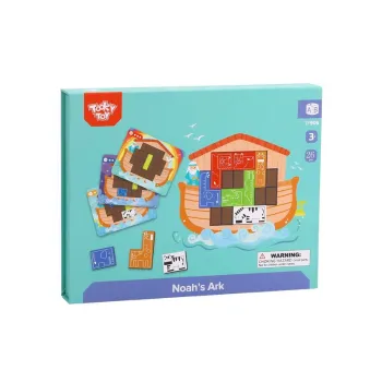 TOOKY TOY Układanka Magnetyczna Montessori Logiczna Puzzle Arka Noego 26 el.