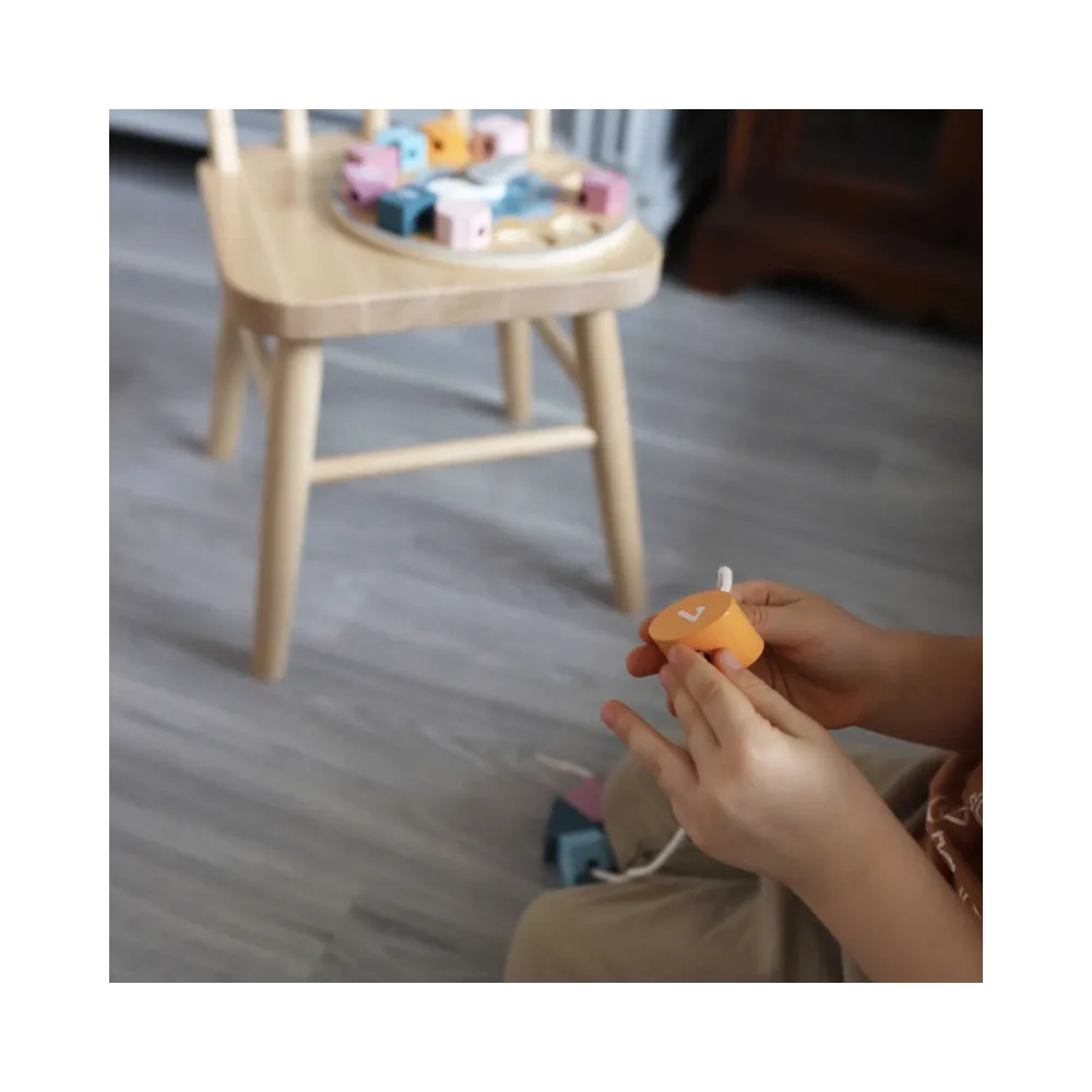 VIGA PolarB Sorter Kształtów Zegar nawlekanka Montessori