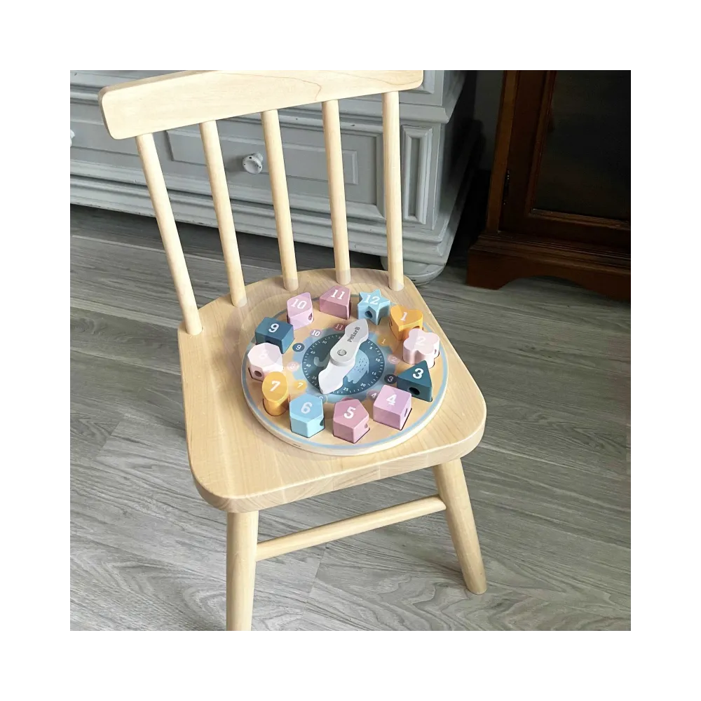 VIGA PolarB Sorter Kształtów Zegar nawlekanka Montessori