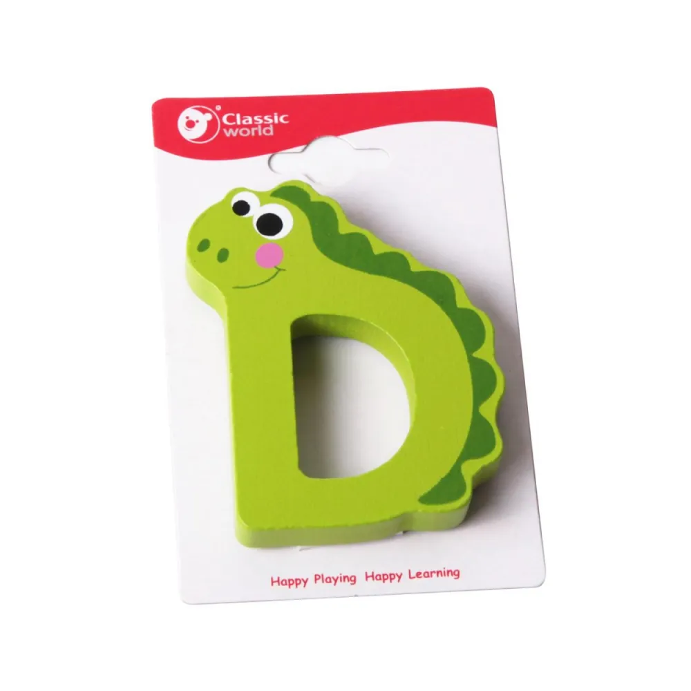 CLASSIC WORLD Drewniana Literka D