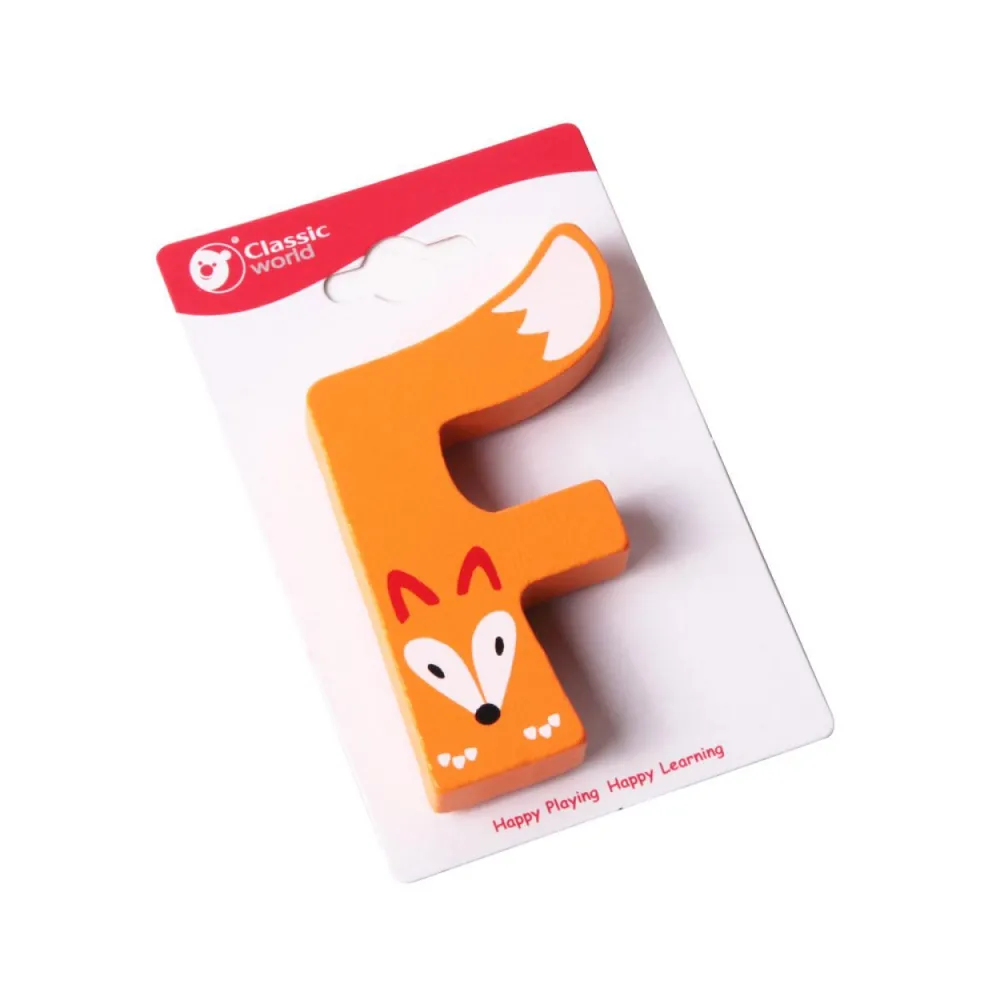 CLASSIC WORLD Drewniana Literka F