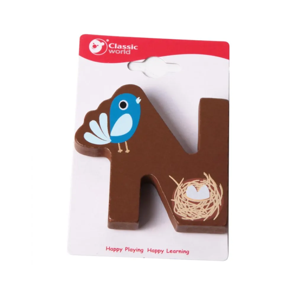 CLASSIC WORLD Drewniana Literka N