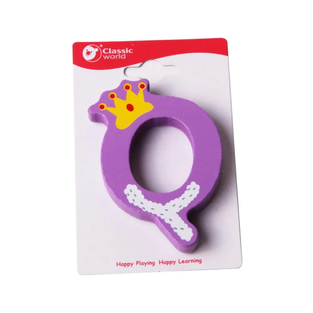 CLASSIC WORLD Drewniana Literka Q