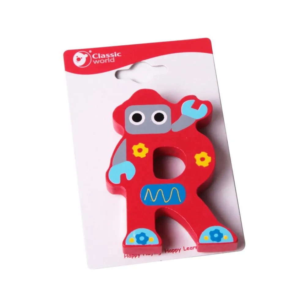 CLASSIC WORLD Drewniana Literka R