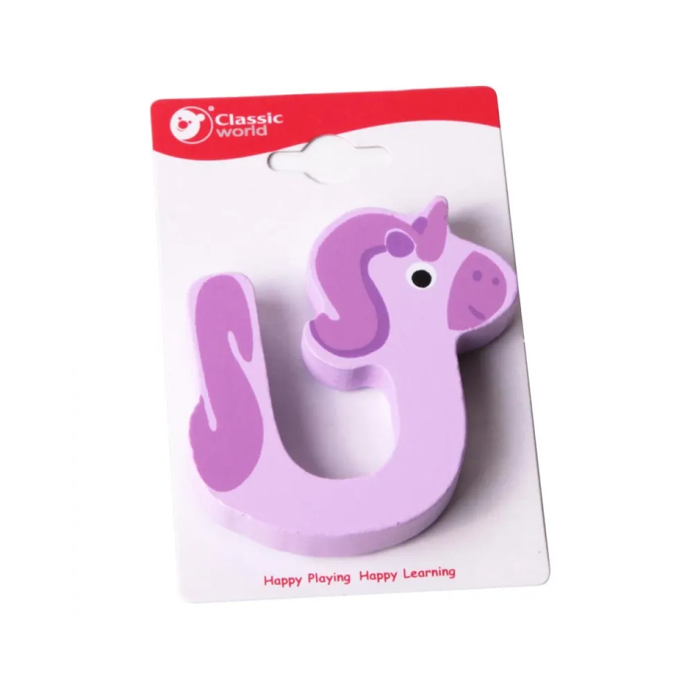 CLASSIC WORLD Drewniana Literka U