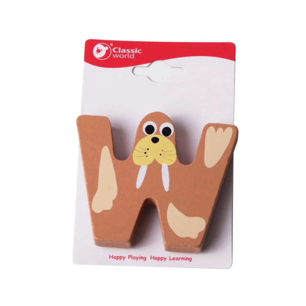 CLASSIC WORLD Drewniana Literka W