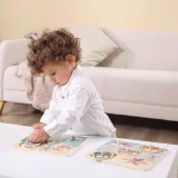 VIGA PolarB Drewniane Puzzle Zwierzęta z Pinezkami