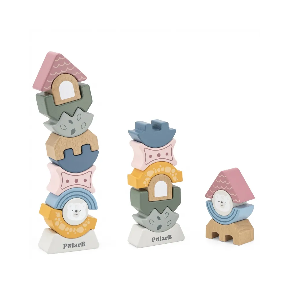 Motoryczna układanka balansująca w pastelowych barwach