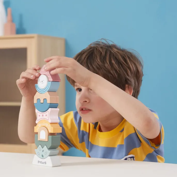 Zbliżenie na szczegóły układanki PolarB z nietoksycznymi farbami