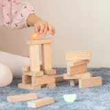 CLASSIC WORLD Drewniana Gra Edukacyjna Chwiejąca się Wieża Układanie Klocków 23el.