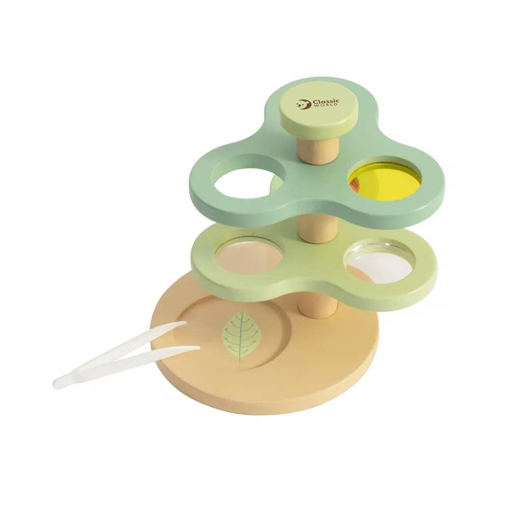 CLASSIC WORLD Mikroskop 2w1 Lupa dla Dzieci Eksploracja Świata Przyrody