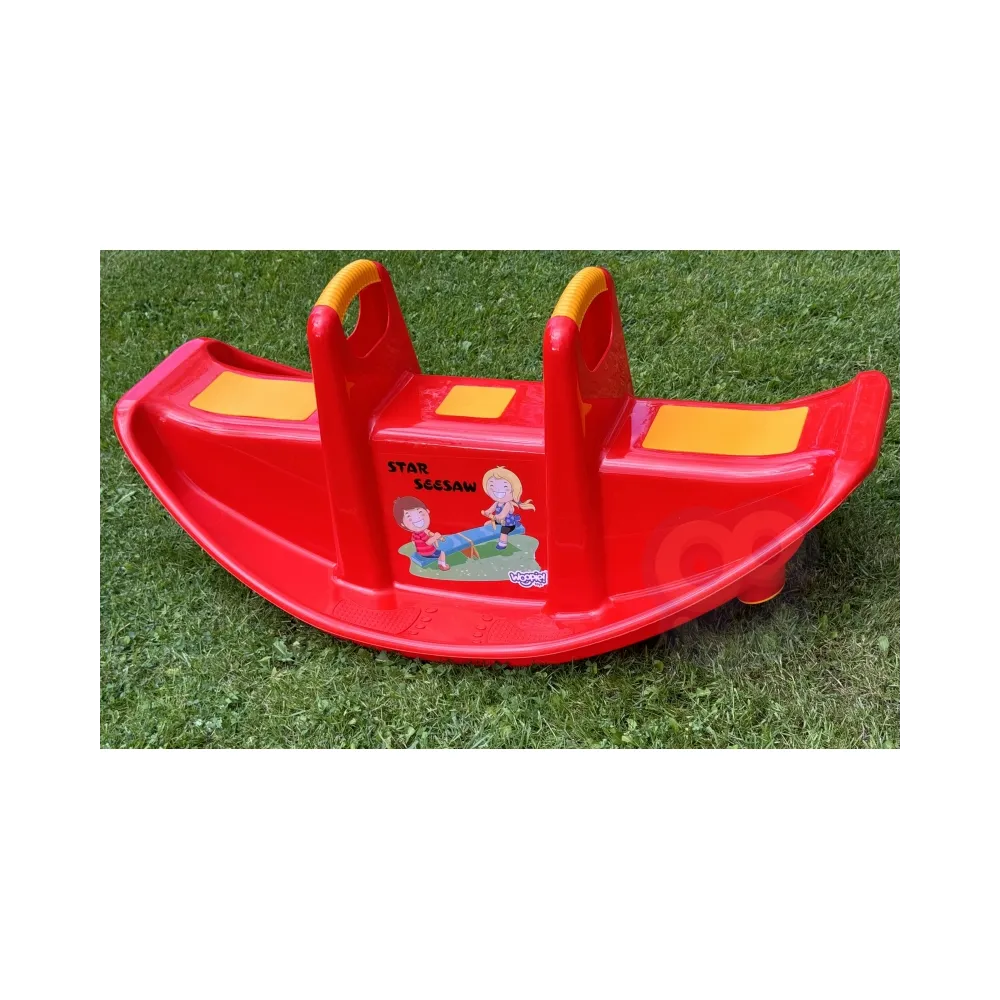 WOOPIE Bujak Wieloosobowy STAR Huśtawka Równoważna Czerwony