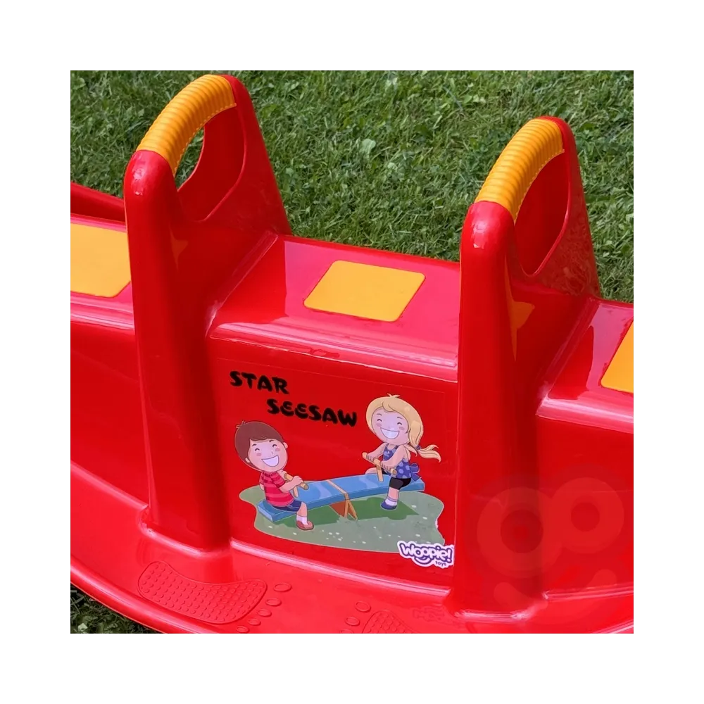 WOOPIE Bujak Wieloosobowy STAR Huśtawka Równoważna Czerwony