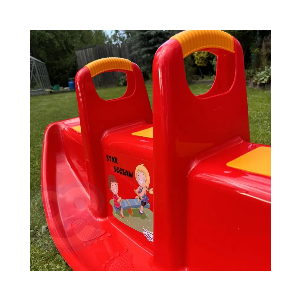 WOOPIE Bujak Wieloosobowy STAR Huśtawka Równoważna Czerwony