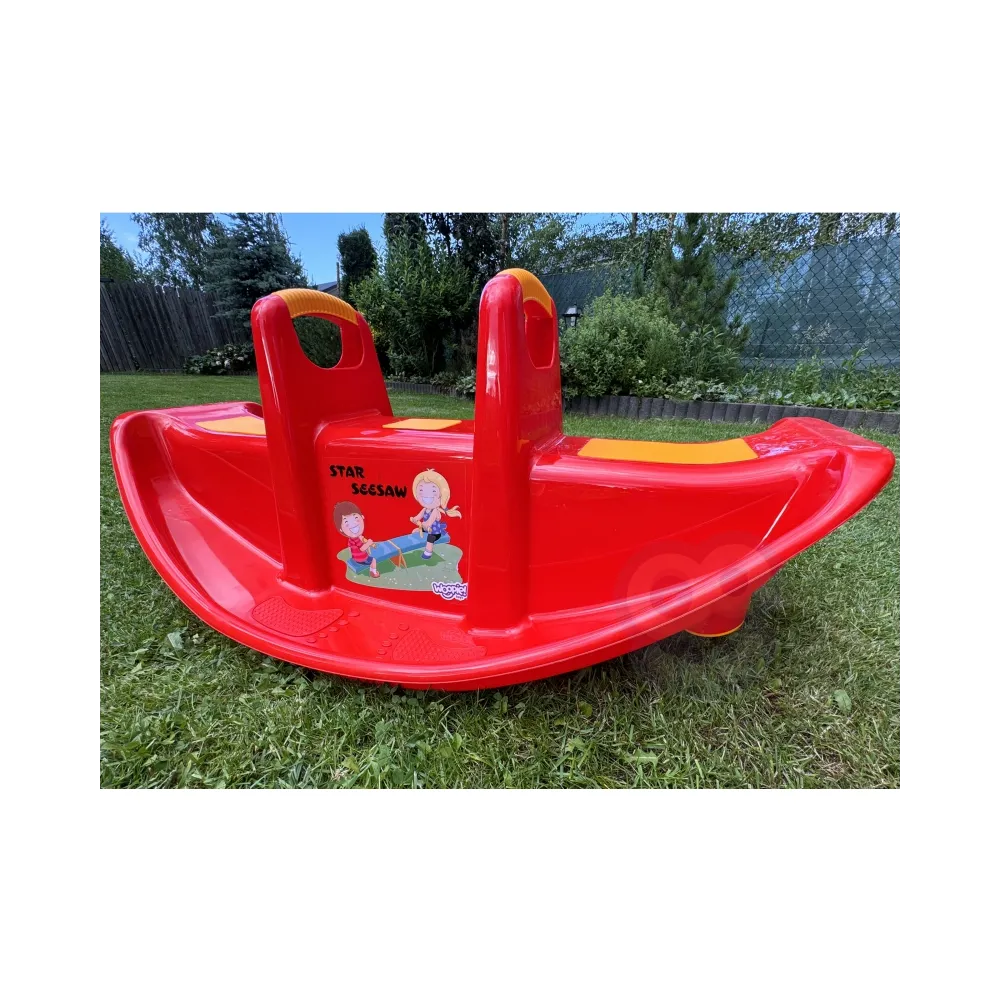 WOOPIE Bujak Wieloosobowy STAR Huśtawka Równoważna Czerwony