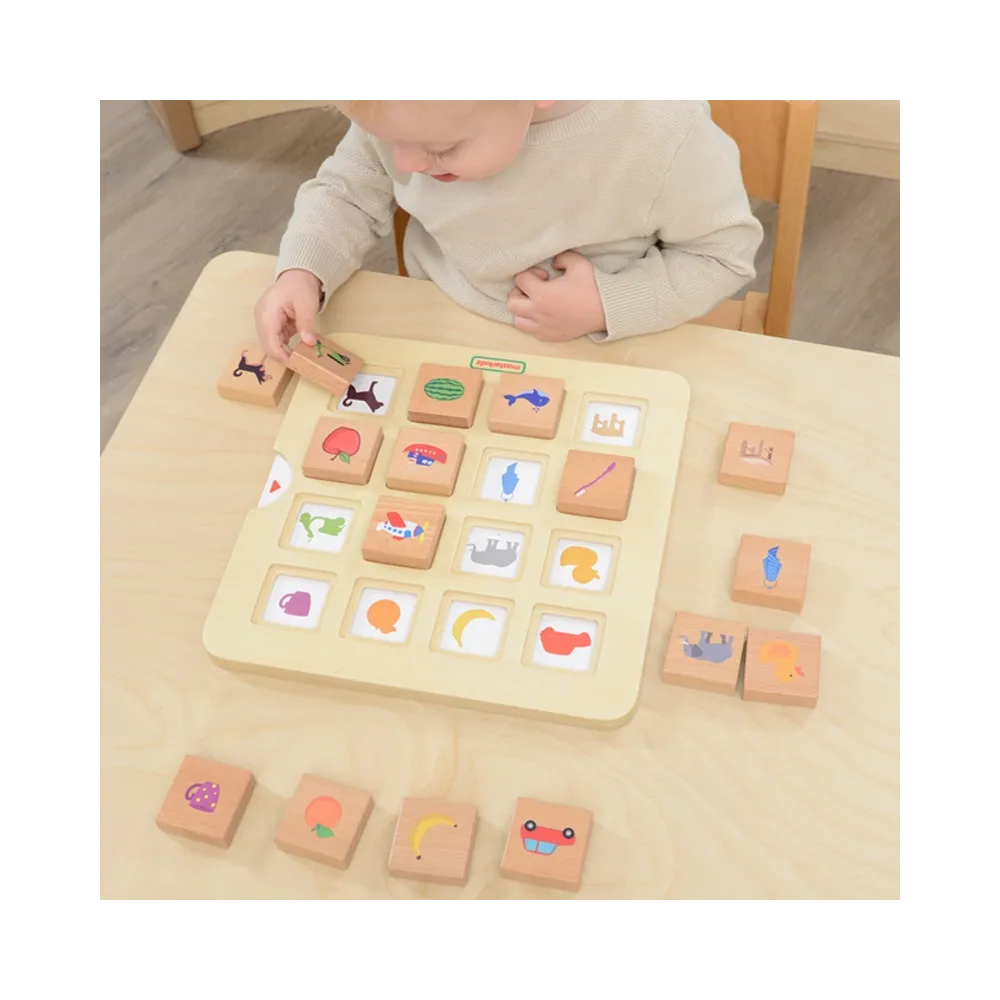 MASTERKIDZ Gra Dopasuj Cienie Łączenie w Pary Rozpoznawanie Przedmiotów Montessori