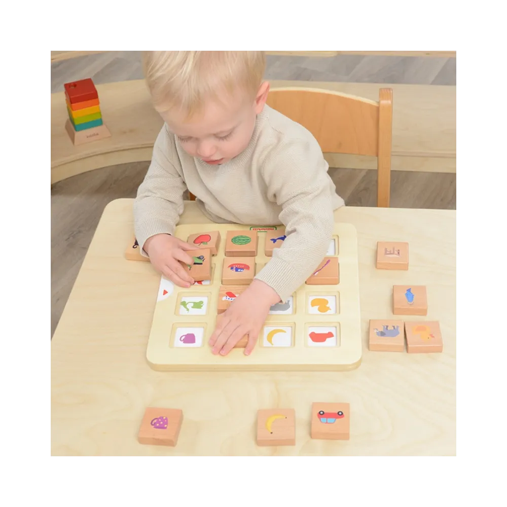 MASTERKIDZ Gra Dopasuj Cienie Łączenie w Pary Rozpoznawanie Przedmiotów Montessori