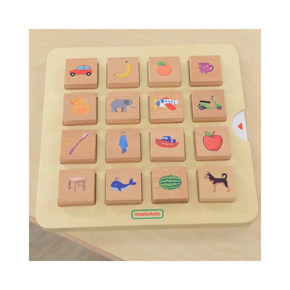 MASTERKIDZ Gra Dopasuj Cienie Łączenie w Pary Rozpoznawanie Przedmiotów Montessori