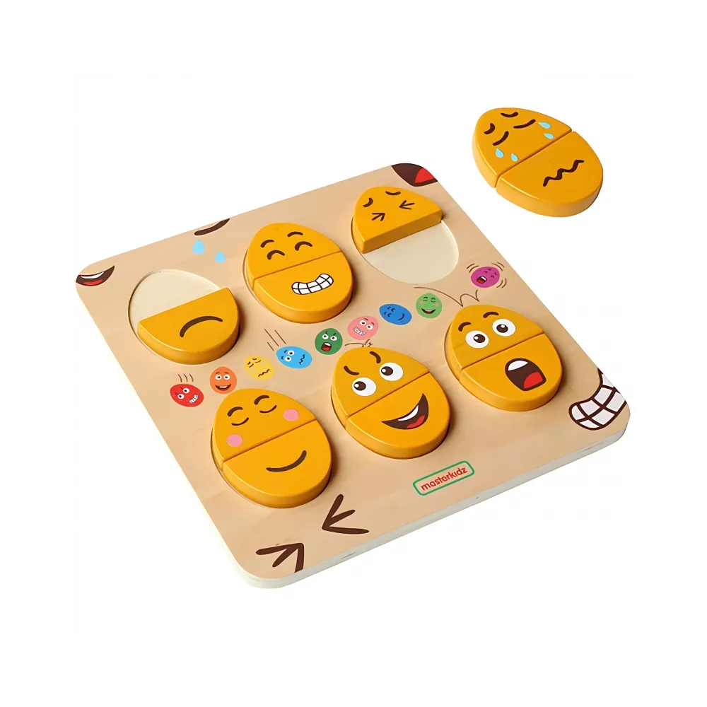 Drewniane jajka do nauki emocji i empatii