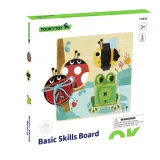 TOOKY TOY Drewniana Tablica Edukacyjna Sorter Trening Ćwiczenia Sznurek Guzik Klamerka