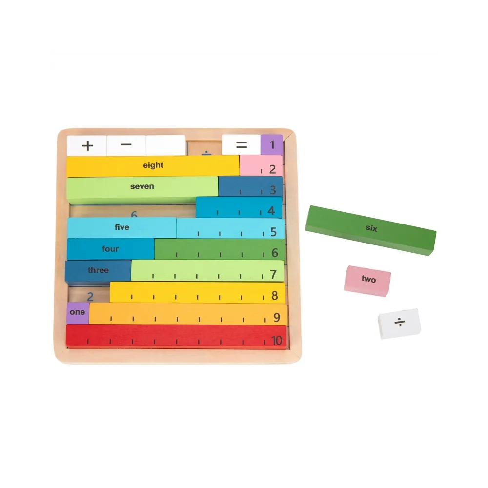 TOOKY TOY Drewniana Tablica Matematyczna Nauka Liczenia Liczydło