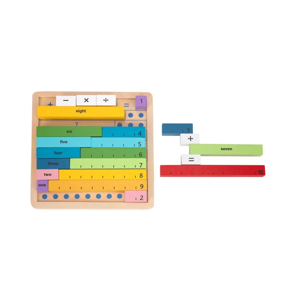 TOOKY TOY Drewniana Tablica Matematyczna Nauka Liczenia Liczydło