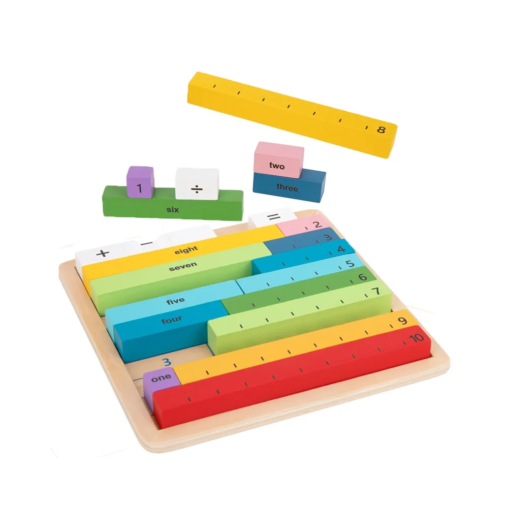 TOOKY TOY Drewniana Tablica Matematyczna Nauka Liczenia Liczydło