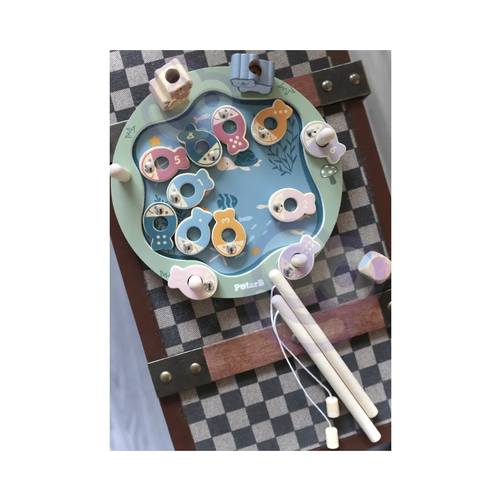 VIGA PolarB Drewniana Gra Łowienie Rybek