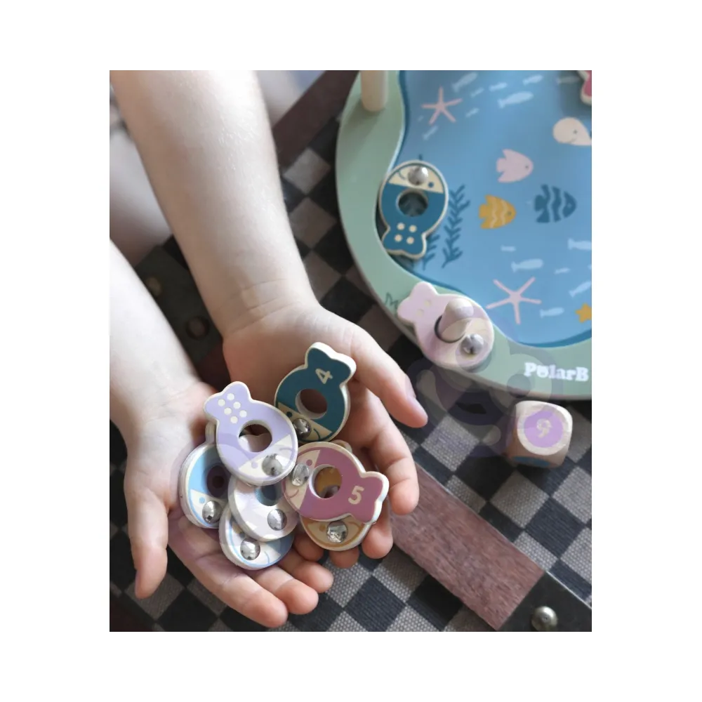 VIGA PolarB Drewniana Gra Łowienie Rybek