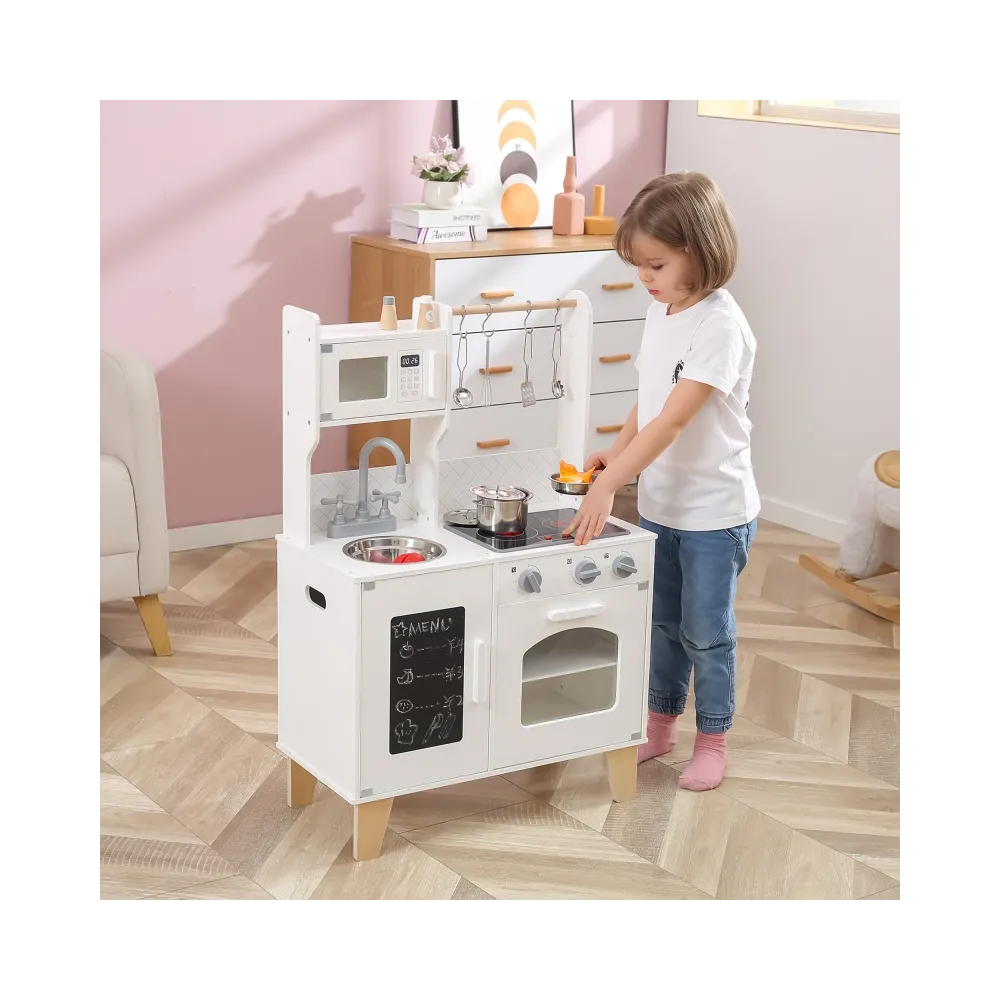 VIGA PolarB Drewniana Kuchnia Światło Dźwięk + Akcesoria